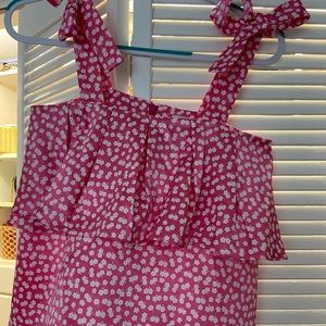 Floral Pink Tank Top